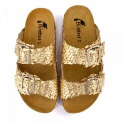 Mules Double Bride Avec Boucle Effet Tressé Femme BIOSTOCK -Dockers by Gerli Soldes Magasin mules double bride avec boucle effet tresse femme biostock 11