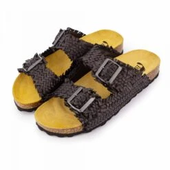 Mules Double Bride Avec Boucle Effet Tressé Femme BIOSTOCK -Dockers by Gerli Soldes Magasin mules double bride avec boucle effet tresse femme biostock 12