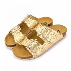 Mules Double Bride Avec Boucle Effet Tressé Femme BIOSTOCK -Dockers by Gerli Soldes Magasin mules double bride avec boucle effet tresse femme biostock 15