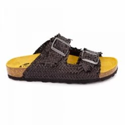 Mules Double Bride Avec Boucle Effet Tressé Femme BIOSTOCK