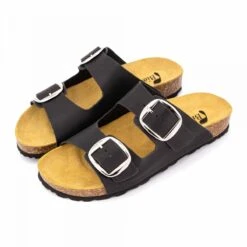 Mules Double Bride Noire Avec Boucle Vach Femme BIOSTOCK 10 Mules Double Bride Noire Avec Boucle Vach Femme BIOSTOCK -Dockers by Gerli Soldes Magasin mules double bride noire avec boucle vach femme biostock 3