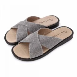 Mules En Cuir 212 T40-46 Gris Homme PIERRE CARDIN -Dockers by Gerli Soldes Magasin mules en cuir 212 t40 46 gris 3