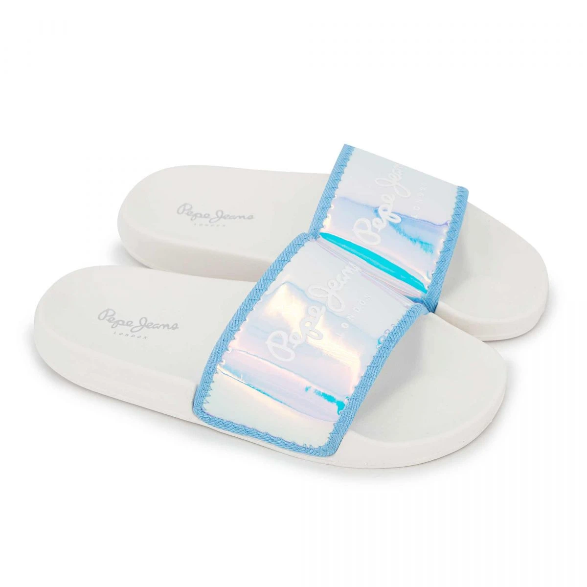 Mules Silver Pls70095 T40/45 Femme PEPE JEANS 4 Mules Silver Pls70095 T40/45 Femme PEPE JEANS – Image 2