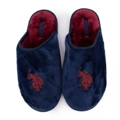 Pantoufles En Fausse Fourrure Avec Grand Logo Brodé Homme US POLO -Dockers by Gerli Soldes Magasin pantoufles en fausse fourrure avec grand logo brode homme us polo 11