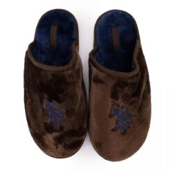 Pantoufles En Fausse Fourrure Avec Grand Logo Brodé Homme US POLO -Dockers by Gerli Soldes Magasin pantoufles en fausse fourrure avec grand logo brode homme us polo 9