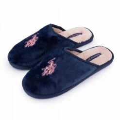 Pantoufles Fourrés Avec Logo Brodé Rose Confort Bleu Fonce T36-41 Femme US POLO -Dockers by Gerli Soldes Magasin pantoufles fourres avec logo brode rose confort bleu fonce t36 41 femme us polo 3