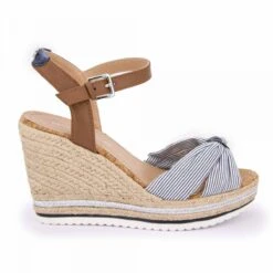 Sandale Compensee Navy/argent 5390211 T36-41 Femme TOM TAILOR