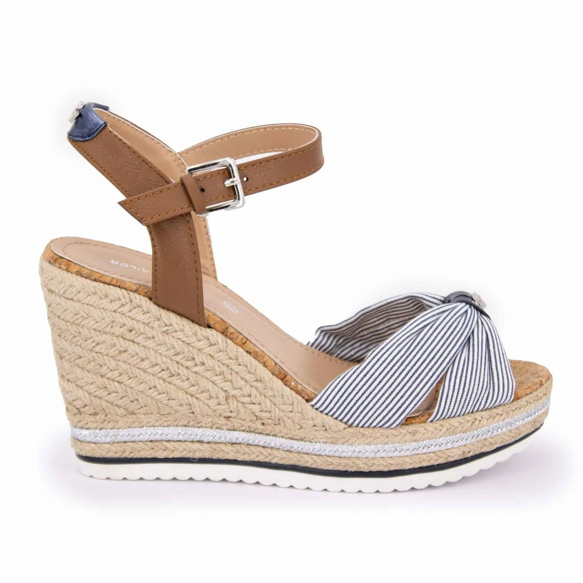 Sandale Compensee Navy/argent 5390211 T36-41 Femme TOM TAILOR 3 Sandale Compensee Navy/argent 5390211 T36-41 Femme TOM TAILOR