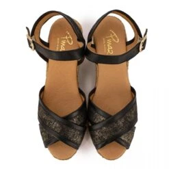 Sandale Hemp Glitter Negro 138/5p Pd T36/41 Femme PINAZ -Dockers by Gerli Soldes Magasin sandale hemp glitter negro 138 5p pd t36 41 3