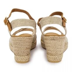 Sandales A Talon Compense Amida D09 Or Femme MEDITERRANEA -Dockers by Gerli Soldes Magasin sandales a talon compense amida d09 or 4