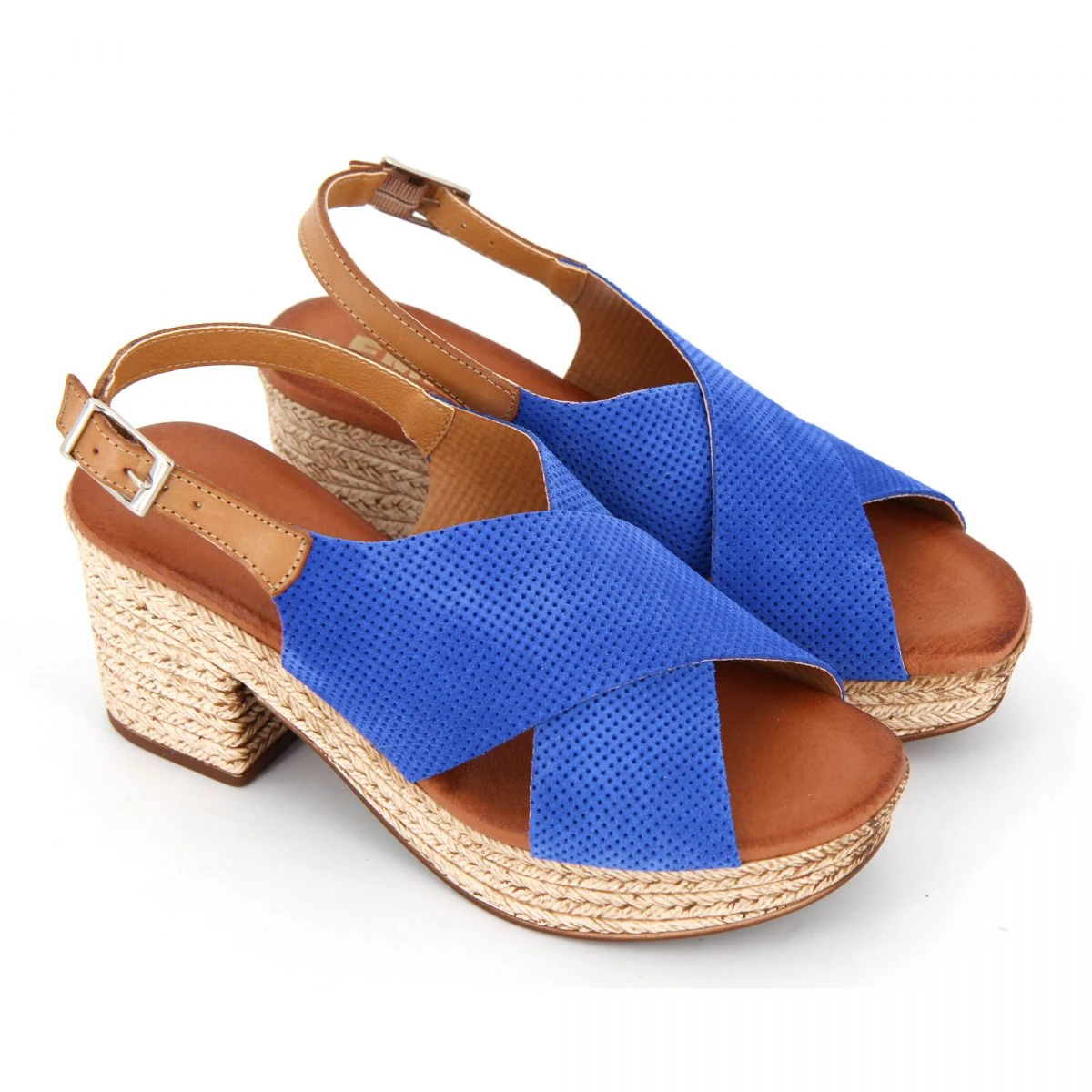 Sandales à Talon Compensé Azulon 20320-1 Bride Croisée Perforée Femme EMMA 4 Sandales à Talon Compensé Azulon 20320-1 Bride Croisée Perforée Femme EMMA – Image 2