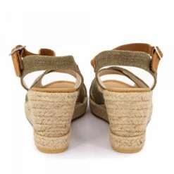 Sandales A Talon Compense Maltinto 405 Kaki Femme MEDITERRANEA -Dockers by Gerli Soldes Magasin sandales a talon compense maltinto 405 kaki 4