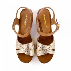 Sandales A Talon Tan/or Venice Femme LES TROPEZIENNES PAR M.BELARBI 10 Sandales A Talon Tan/or Venice Femme LES TROPEZIENNES PAR M.BELARBI -Dockers by Gerli Soldes Magasin sandales a talon tan or venice 2