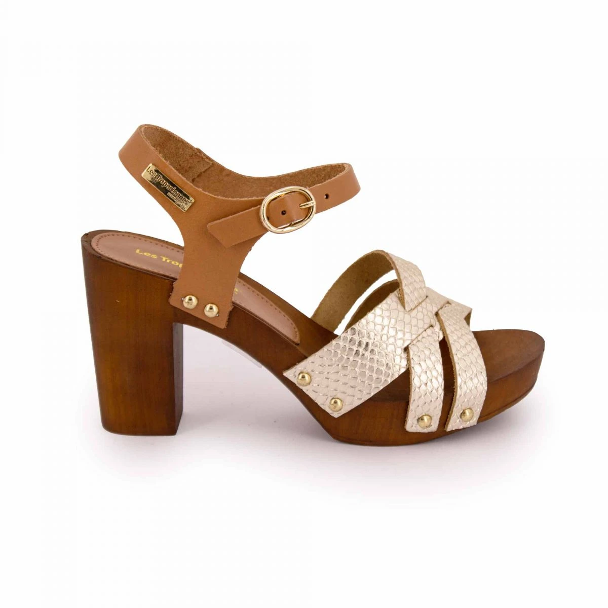 Sandales A Talon Tan/or Venice Femme LES TROPEZIENNES PAR M.BELARBI 3 Sandales A Talon Tan/or Venice Femme LES TROPEZIENNES PAR M.BELARBI