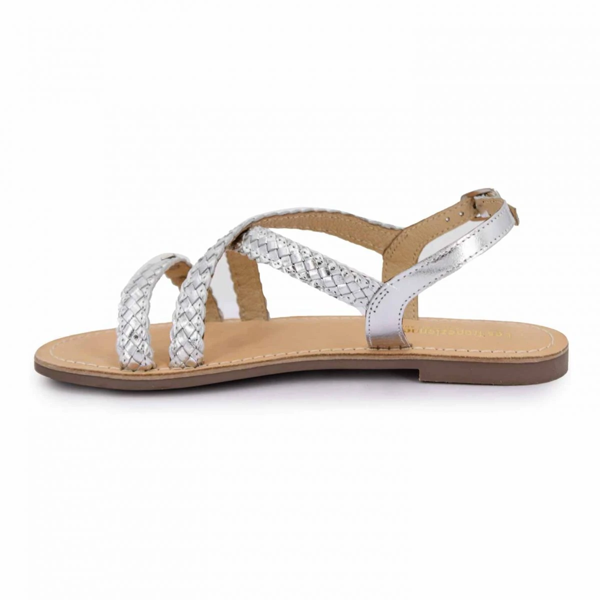 Sandales Brides Tressées Or Diams Femme LES TROPEZIENNES PAR M.BELARBI 5 Sandales Brides Tressées Or Diams Femme LES TROPEZIENNES PAR M.BELARBI – Image 3