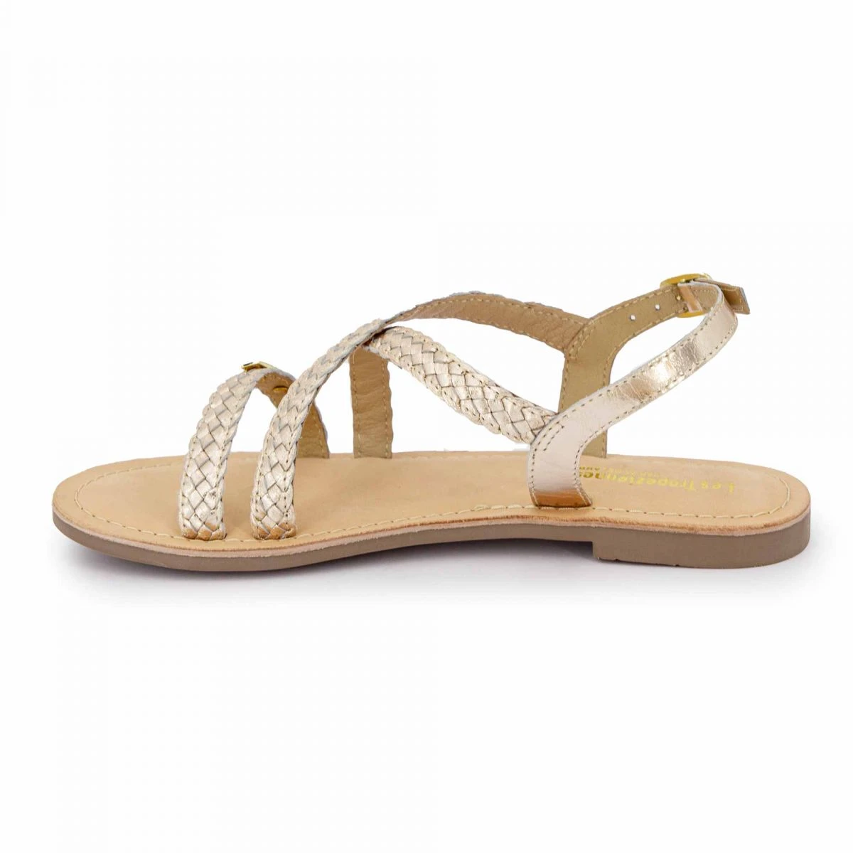 Sandales Brides Tressées Or Diams Femme LES TROPEZIENNES PAR M.BELARBI 6 Sandales Brides Tressées Or Diams Femme LES TROPEZIENNES PAR M.BELARBI – Image 4