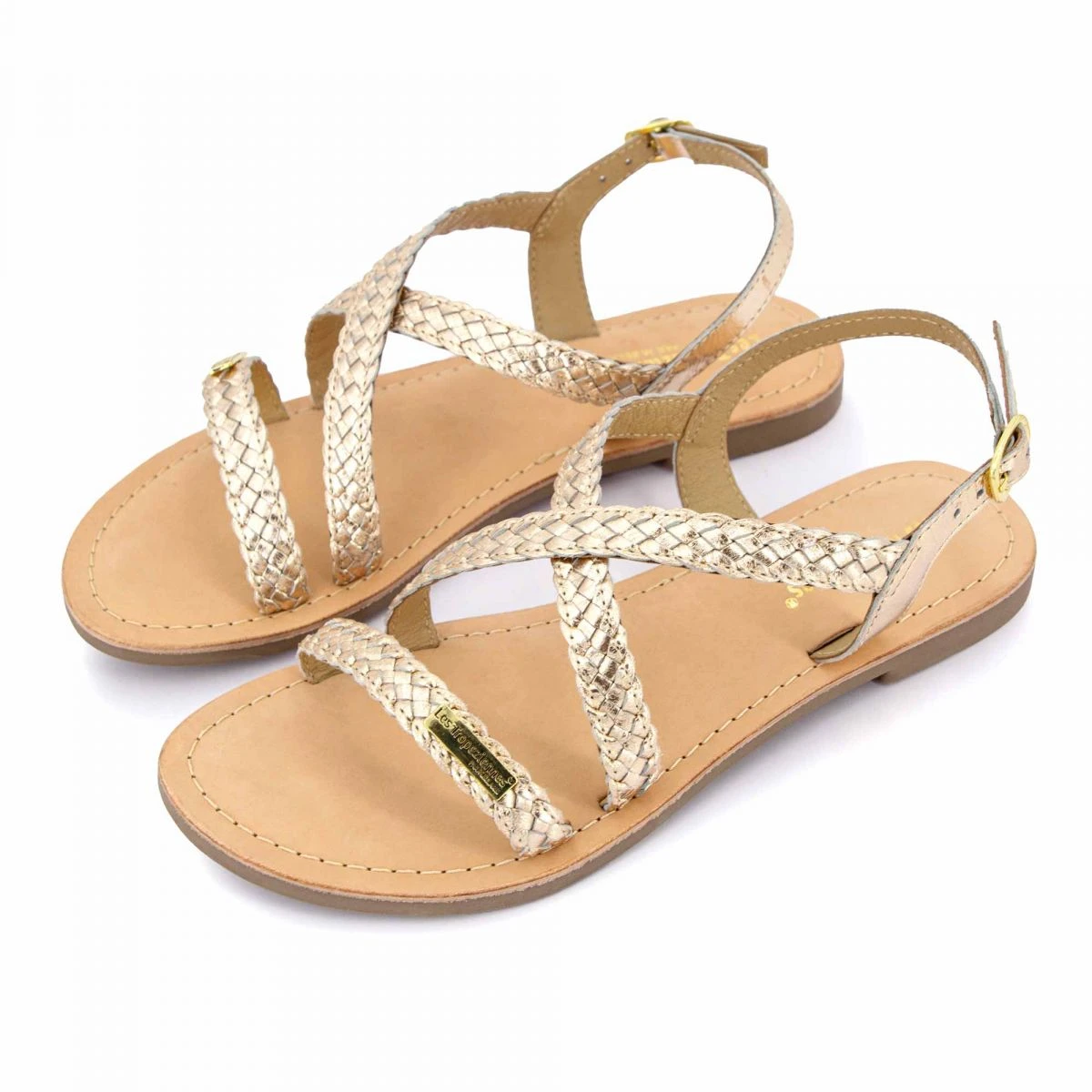 Sandales Brides Tressées Or Diams Femme LES TROPEZIENNES PAR M.BELARBI 10 Sandales Brides Tressées Or Diams Femme LES TROPEZIENNES PAR M.BELARBI – Image 8