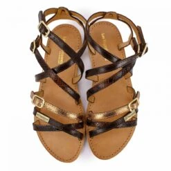 Sandales Bukel Chocolat Multi Brides Imprimé Serpent Et Gold Marron T36-41 Femme LES TROPEZIENNES PAR M.BELARBI -Dockers by Gerli Soldes Magasin sandales bukel chocolat multi brides imprime serpent et gold marron t36 41 femme les tropeziennes par mbelarbi 2
