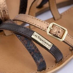 Sandales Bukel Chocolat Multi Brides Imprimé Serpent Et Gold Marron T36-41 Femme LES TROPEZIENNES PAR M.BELARBI -Dockers by Gerli Soldes Magasin sandales bukel chocolat multi brides imprime serpent et gold marron t36 41 femme les tropeziennes par mbelarbi 4