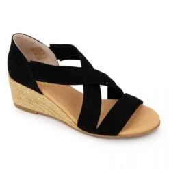 Sandales Compensees Ante Negro 517/5 T36/41 Femme PINAZ