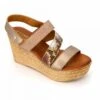 Sandales Compensees Combi Taupe Em 20317 Femme EMMA 2 Sandales Compensees Combi Taupe Em 20317 Femme EMMA -Dockers by Gerli Soldes Magasin sandales compensees combi taupe em 20317