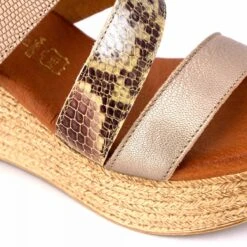 Sandales Compensees Combi Taupe Em 20317 Femme EMMA -Dockers by Gerli Soldes Magasin sandales compensees combi taupe em 20317 2