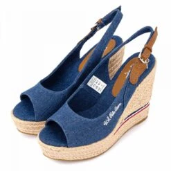 Sandales Compensees Jeans Aylin 005w Femme US POLO -Dockers by Gerli Soldes Magasin sandales compensees jeans aylin 005w 3