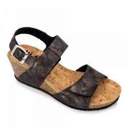 Sandales Compensées Plomb Will 268 Femme WHY LAND