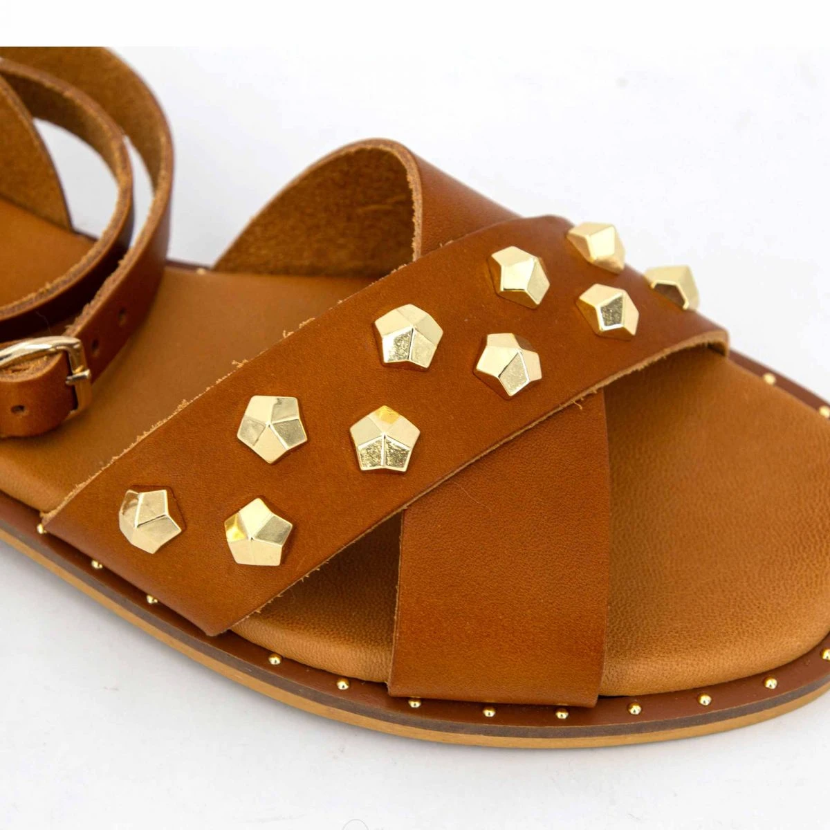 Sandales Cuir Léger Cloutées Giada Femme SEMERDJIAN 7 Sandales Cuir Léger Cloutées Giada Femme SEMERDJIAN – Image 5