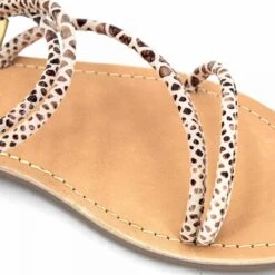 Sandales Cuir Léger Imprimé Distak Femme LES TROPEZIENNES PAR M.BELARBI -Dockers by Gerli Soldes Magasin sandales cuir leger imprime distak femme les tropeziennes par mbelarbi 15