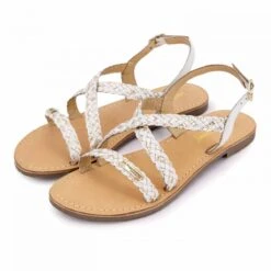Sandales Diams Tressées Brides Croisées Blanc/or T36/41 Femme LES TROPEZIENNES PAR M.BELARBI -Dockers by Gerli Soldes Magasin sandales diams tressees brides croisees blanc or t36 41 femme les tropeziennes par mbelarbi 3