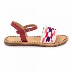 Sandales Fuchsia à Brides Enfant INITIALE PARIS