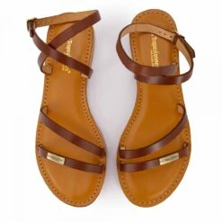 Sandales Hautes Bride Cheville Marron Hanak Cuir Femme LES TROPEZIENNES PAR M.BELARBI -Dockers by Gerli Soldes Magasin sandales hautes bride cheville marron hanak cuir femme les tropeziennes par mbelarbi 2