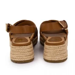 Sandales Jean Motif Fer à Cheval Et Logo Doré à Talons Compensés Femme US POLO -Dockers by Gerli Soldes Magasin sandales jean motif fer a cheval et logo dore a talons compenses femme us polo 4