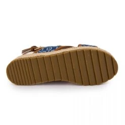 Sandales Jean Motif Fer à Cheval Et Logo Doré à Talons Compensés Femme US POLO -Dockers by Gerli Soldes Magasin sandales jean motif fer a cheval et logo dore a talons compenses femme us polo 5