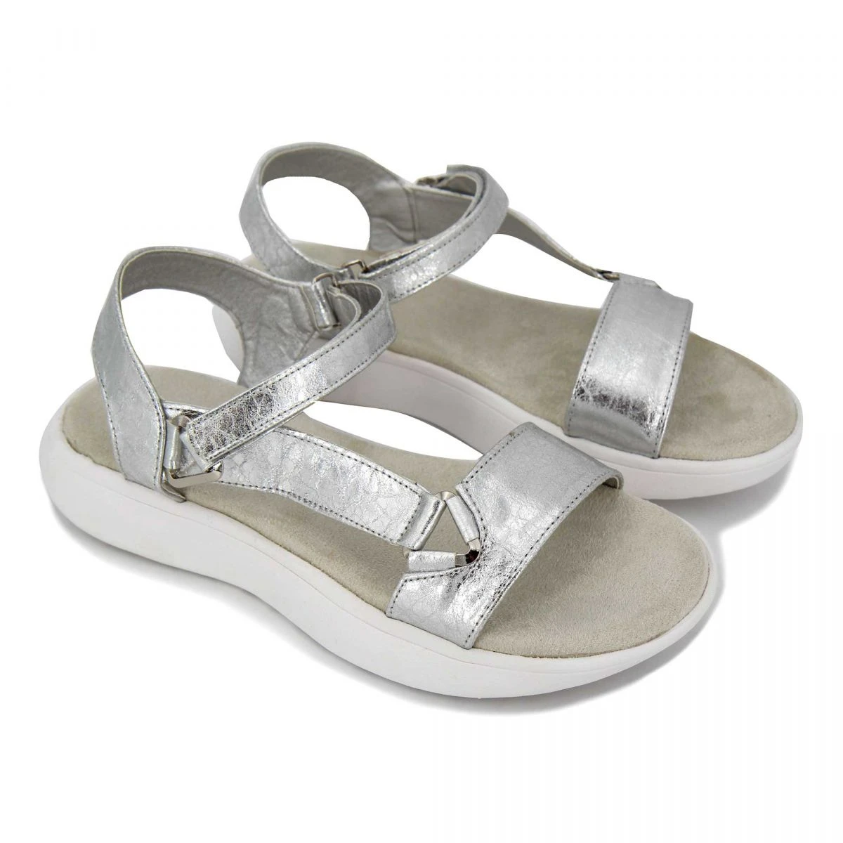 Sandales Plateforme à Brides Métallisées Femme MARIAMARE 6 Sandales Plateforme à Brides Métallisées Femme MARIAMARE – Image 4