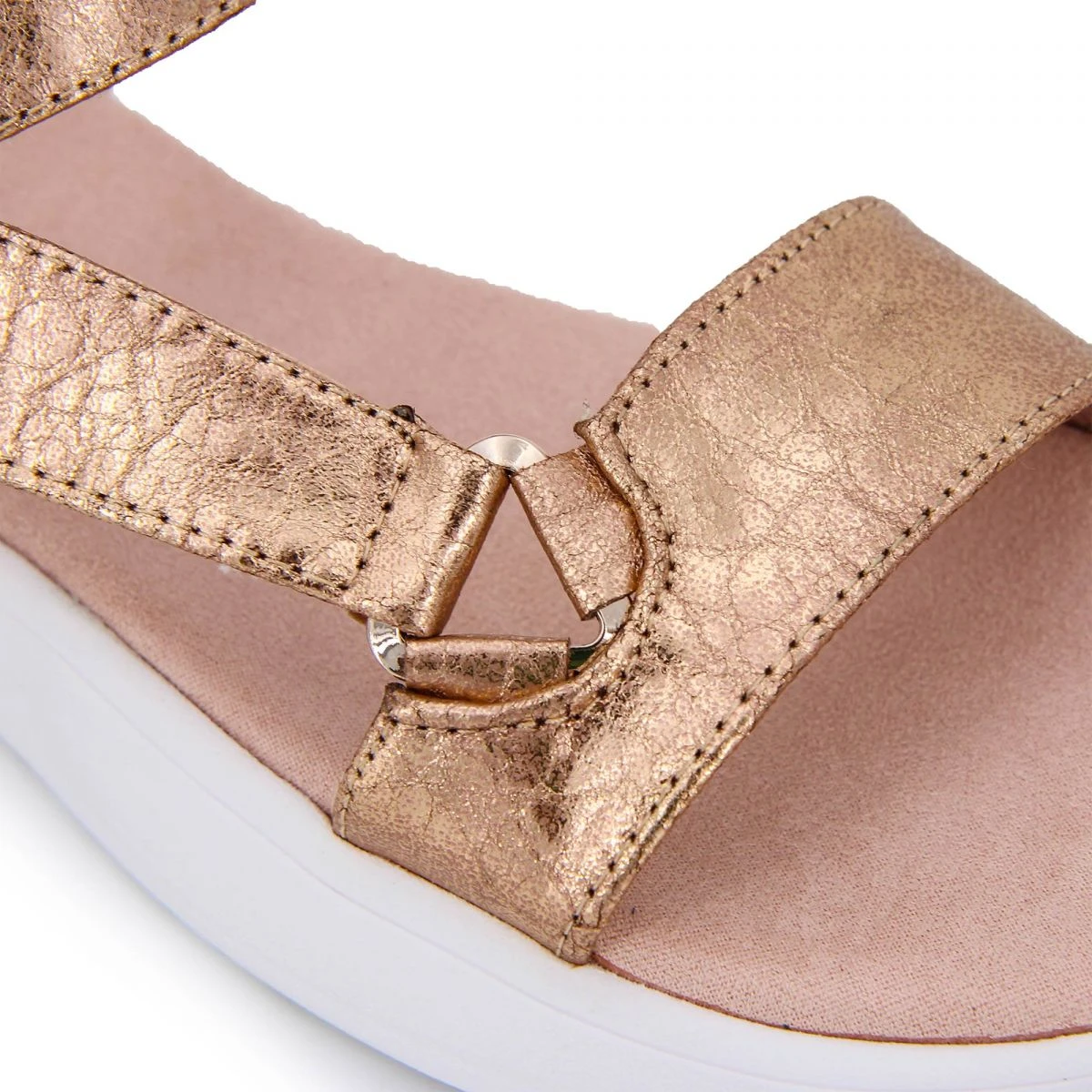 Sandales Plateforme à Brides Métallisées Femme MARIAMARE 7 Sandales Plateforme à Brides Métallisées Femme MARIAMARE – Image 5