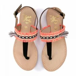 Sandales Plates à Bride Orteil En Cuir Femme INITIALE PARIS -Dockers by Gerli Soldes Magasin sandales plates a bride orteil en cuir femme initiale paris 5