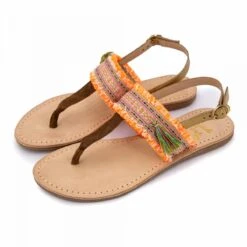 Sandales Plates à Bride Orteil En Cuir Femme INITIALE PARIS -Dockers by Gerli Soldes Magasin sandales plates a bride orteil en cuir femme initiale paris 6