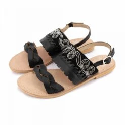 Sandales Plates à Brides En Cuir Femme INITIALE PARIS -Dockers by Gerli Soldes Magasin sandales plates a brides en cuir femme initiale paris 7