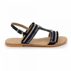 Sandales Plates à Perles Femme INITIALE PARIS