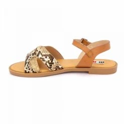 Sandales Plates Façon Python Femme MTNG 15 Sandales Plates Façon Python Femme MTNG -Dockers by Gerli Soldes Magasin sandales plates facon python femme mtng 3