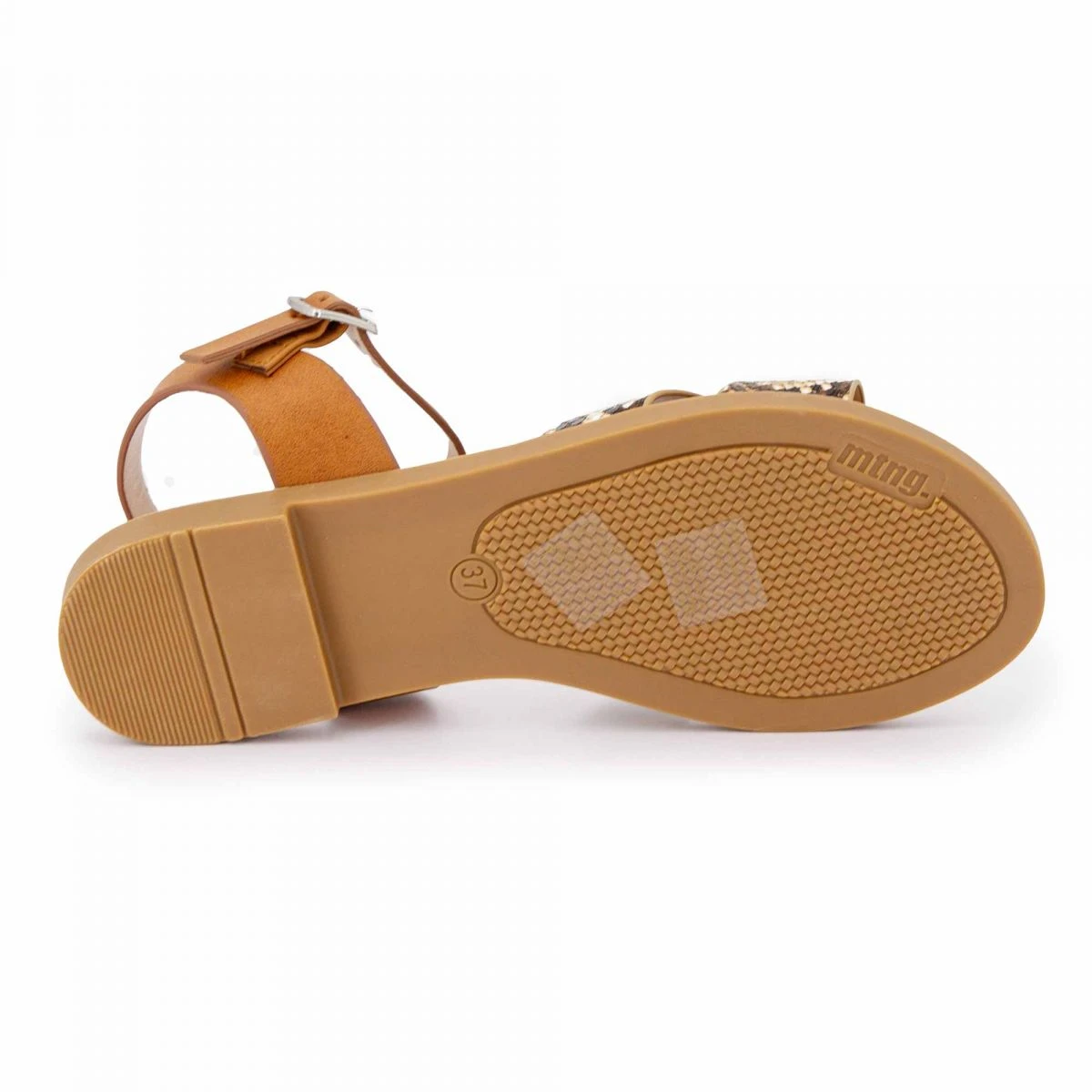 Sandales Plates Façon Python Femme MTNG 11 Sandales Plates Façon Python Femme MTNG – Image 10