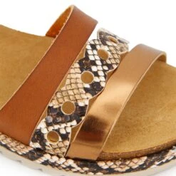 Sandales Plates Tri-matière Python Boucle Femme WHY LAND 9 Sandales Plates Tri-matière Python Boucle Femme WHY LAND -Dockers by Gerli Soldes Magasin sandales plates tri matiere python boucle femme why land 2