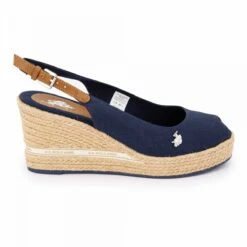 Sandales Semelle Compensée Tissée Avec Boucle Et Bride Alyssa Femme US POLO