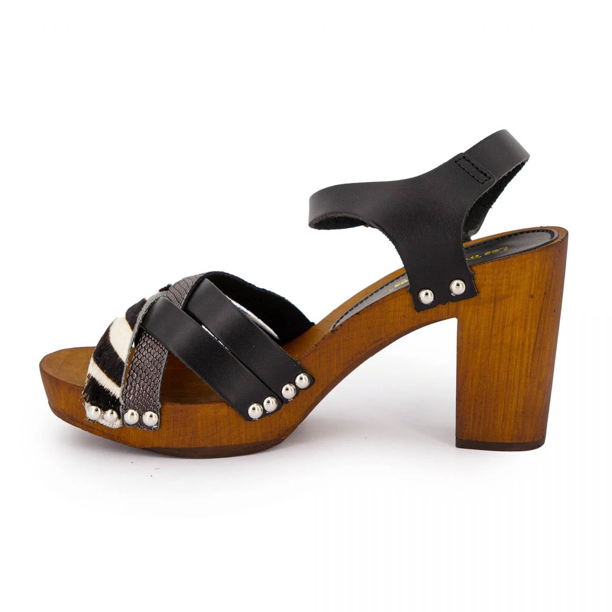 Sandales Talons à Brides Motif Zèbre Et Croco Vanina T36/40 Femme LES TROPEZIENNES PAR M.BELARBI 4 Sandales Talons à Brides Motif Zèbre Et Croco Vanina T36/40 Femme LES TROPEZIENNES PAR M.BELARBI – Image 2