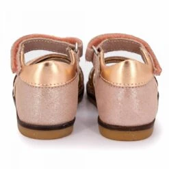 Sandales Triple Bride Motif Leopard Gold Rose Cuir Enfant ASTER -Dockers by Gerli Soldes Magasin sandales triple bride motif leopard gold rose cuir enfant aster 4