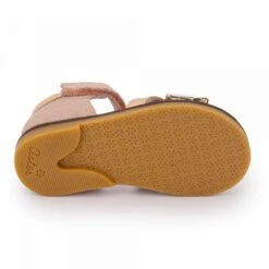Sandales Triple Bride Motif Leopard Gold Rose Cuir Enfant ASTER -Dockers by Gerli Soldes Magasin sandales triple bride motif leopard gold rose cuir enfant aster 5