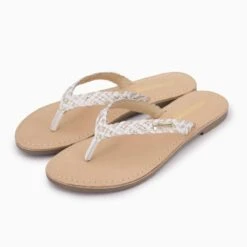 Tong Diamina Blanc-or T36-41 C063189 Femme LES TROPEZIENNES PAR M.BELARBI -Dockers by Gerli Soldes Magasin tong diamina blanc or t36 41 c063189 3