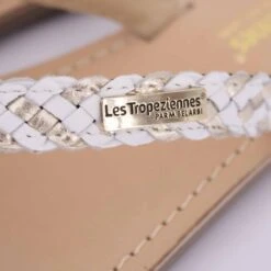 Tong Diamina Blanc-or T36-41 C063189 Femme LES TROPEZIENNES PAR M.BELARBI -Dockers by Gerli Soldes Magasin tong diamina blanc or t36 41 c063189 4